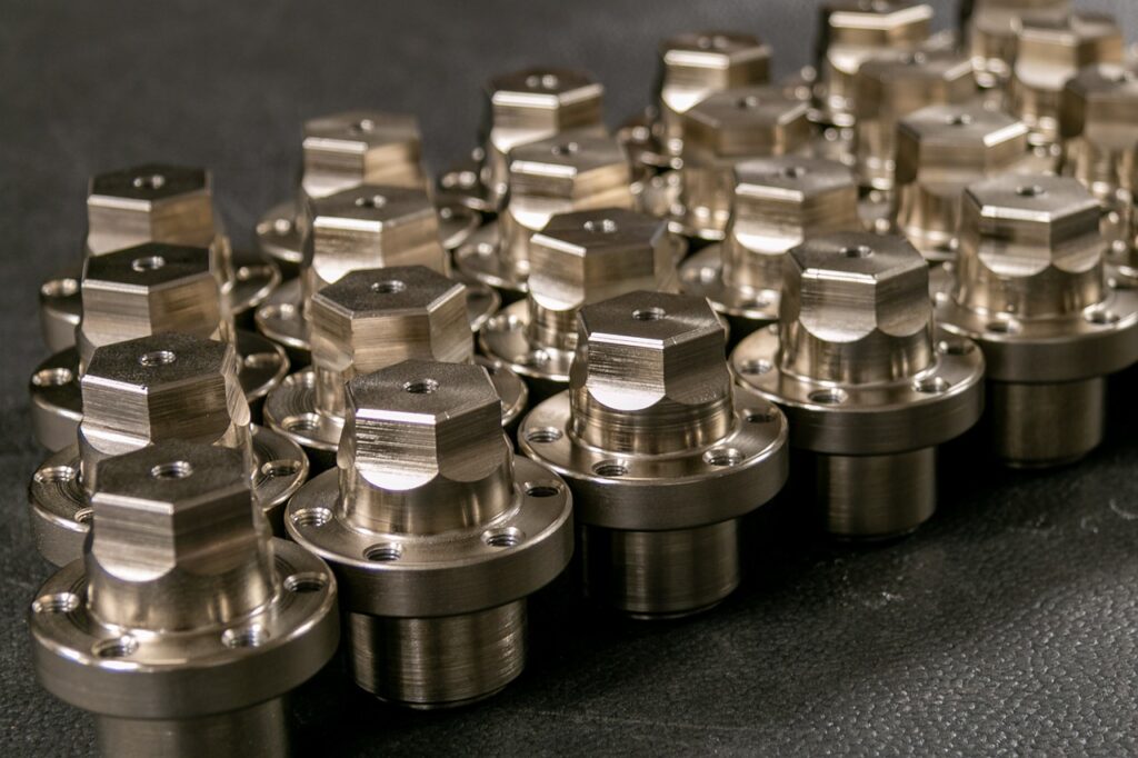 machined parts, metal, metallic